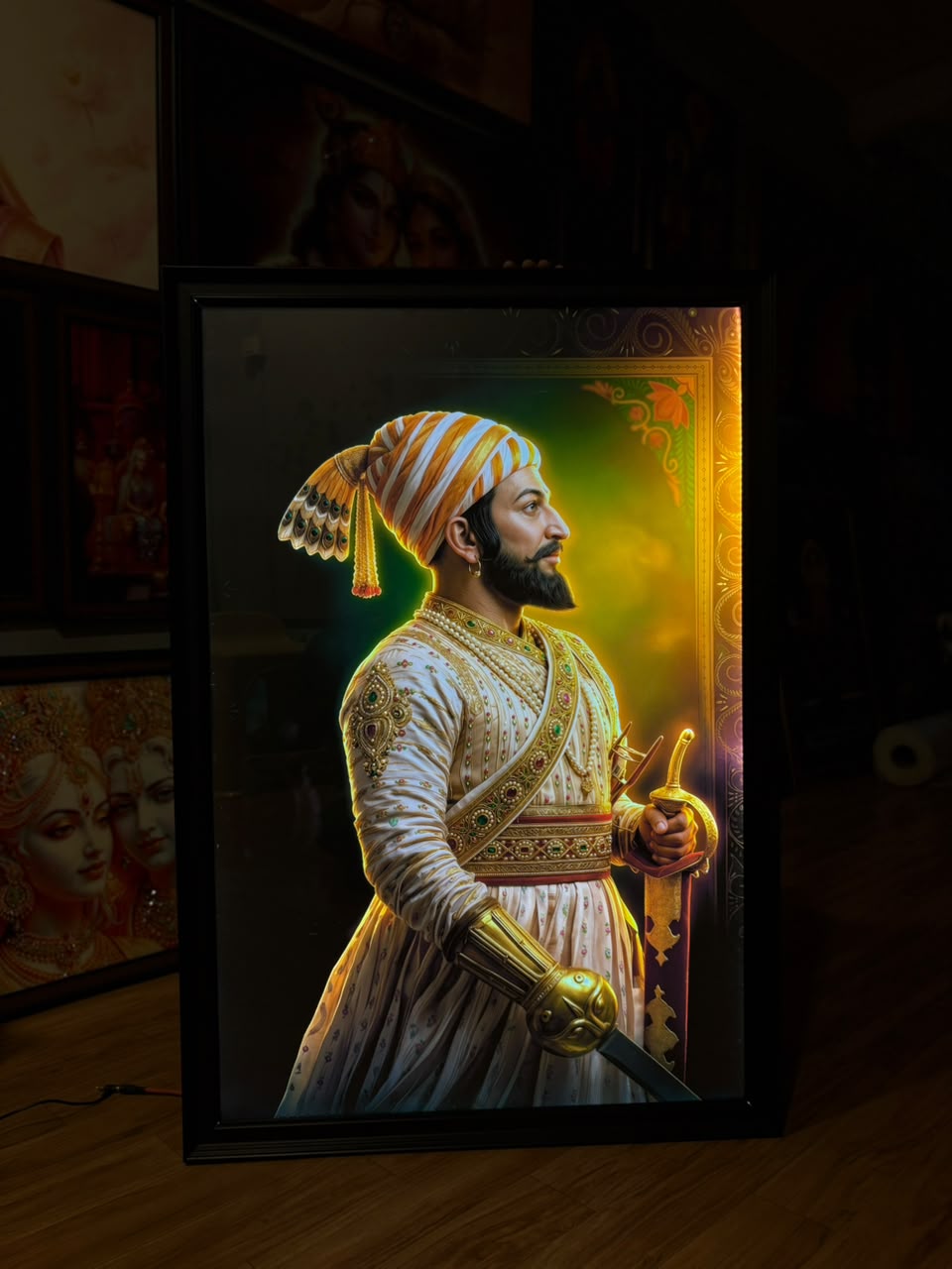 Chhatrapati Shivaji Maharaj Royal Premium LED Frame