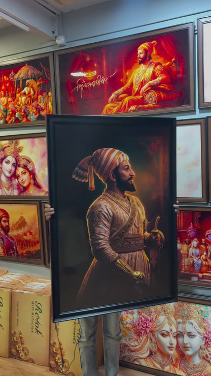 Chhatrapati Shivaji Maharaj Royal Premium LED Frame