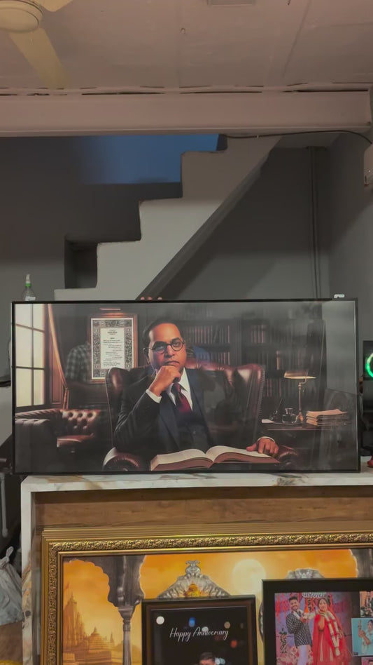 Dr. B. R. Ambedkar Premium Portrait Ultra Slim Frame